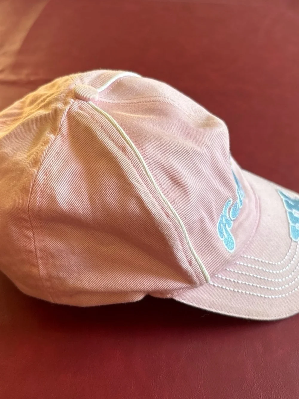 Sanrio Pink Hello Kitty Cap with Light Blue Embroidery